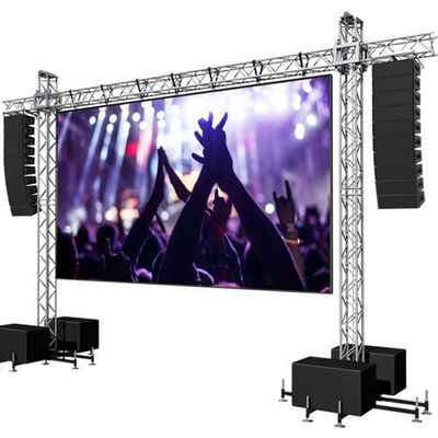 Alquiler de pantallas de publicidad LED al aire libre de peso ligero pantalla LED delgada 4.81mm