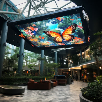 Display LED transparente para exteriores con panel de pared de vídeo IP65