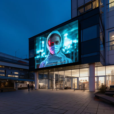 Pantalla de publicidad LED exterior P4 personalizada Gran ángulo de visión de 160°