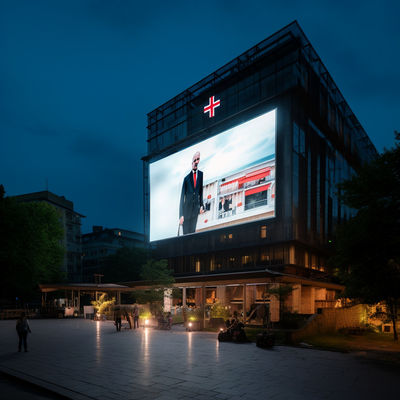 P4.81 Pantalla de publicidad LED exterior con diseño inmersivo