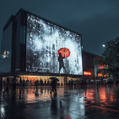 Seguridad P4 Pantalla LED exterior impermeable Repelente de agua Larga duración