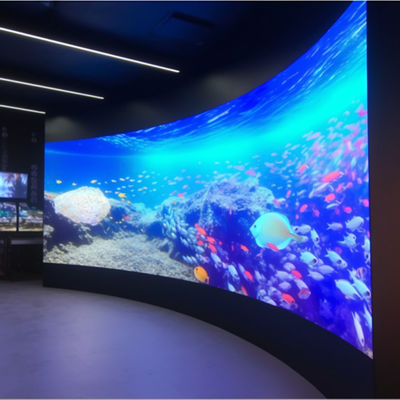 P6 Pared de pantalla LED flexible con gran angular de visión de alta resolución