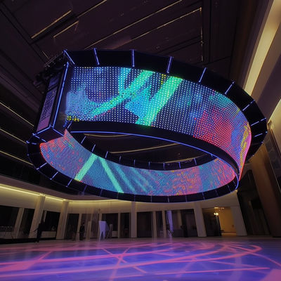 P4.81 Pantalla LED transparente y flexible de bajo mantenimiento