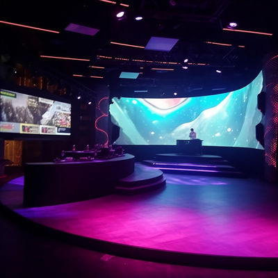P6 Pantalla de visualización de módulos LED de alta definición con pantalla LED curvada