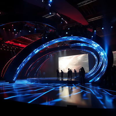 P3 - P6 Pantalla LED curva exterior con escala de gris de 14 bits