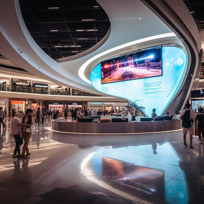 Pantalla LED curva exterior Anti-brillo Pantalla LED clara y alta luminosidad