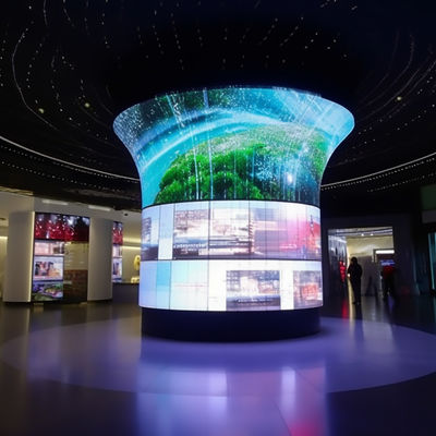 Panel de pantalla LED curvado para interiores IP65 Display LED creativo ISO9001