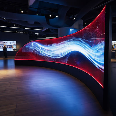Pantalla LED curva personalizada 4mm 3840Hz con alta frecuencia de actualización
