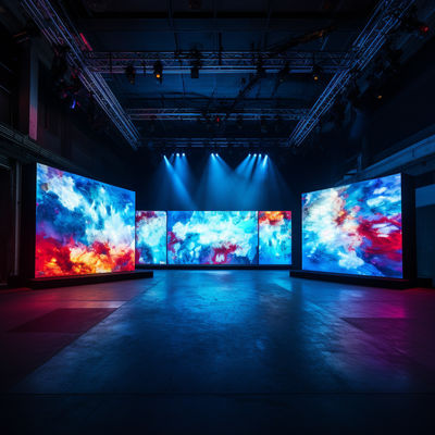 Vibrante P3.91 LED Video Wall alquiler 3840Hz Alta tasa de actualización