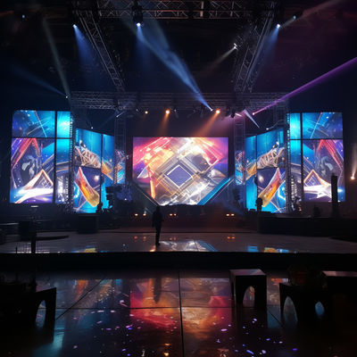 Alquiler de paredes de video P6 LED para eventos resistente a la intemperie Resolución 3840 X 2160