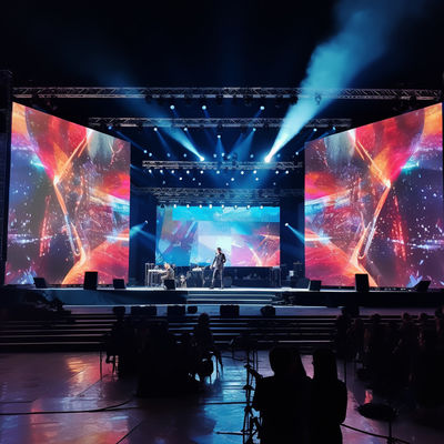 Alquiler de interiores LED Video publicidad de pared P3.91 / P4 escalable