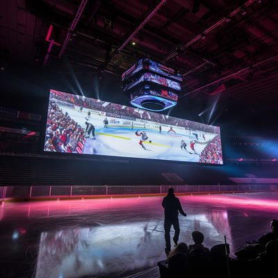 Pantalla LED del perímetro del estadio interior P4.81 Pantalla LED colgante de alta resolución