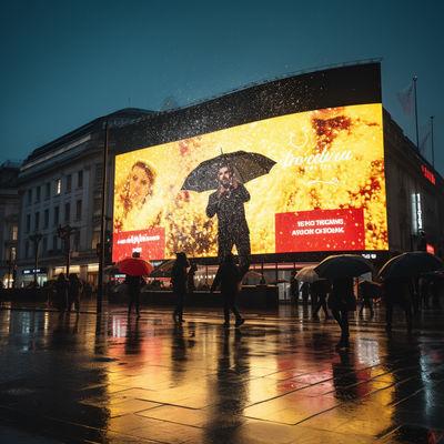 Pantalla LED de pantalla de color completo con SMD 3535 para escenario
