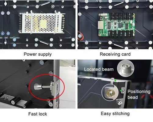 Display LED de color completo exterior P4.81 con caja de aluminio certificado por la FCC