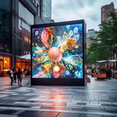 Instalación colgante de pantalla de publicidad LED exterior personalizable montada en pared montada en techo