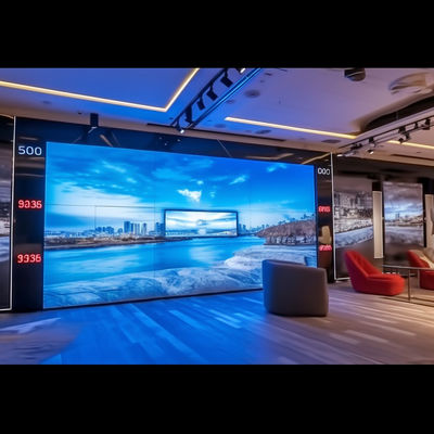 2Pantalla LED de interior de.5 mm de pico de píxeles con brillo de 800cd Alta resolución 16.7M Gamut de color