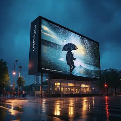 500x500mm Cabinet Size IP65 Waterproof Outdoor LED Display Screen with 3840-7680Hz Refresh Rate for Rental LED Video Wall