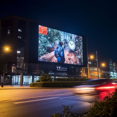Pantalla LED exterior impermeable IP65 con brillo de 5000-7000 cd/m² y vida útil de 100000 horas para publicidad