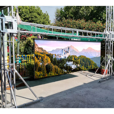 Outdoor Rental P2.604mm LED Video Wall with IP65 Waterproof and 3840-7680Hz Refresh Rate for Events