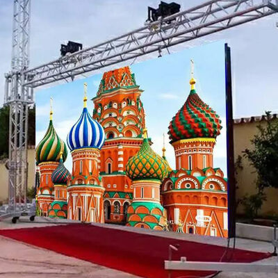 Pantalla LED exterior impermeable IP65 con paso de píxel P3.91 y frecuencia de actualización de 3840-7680Hz