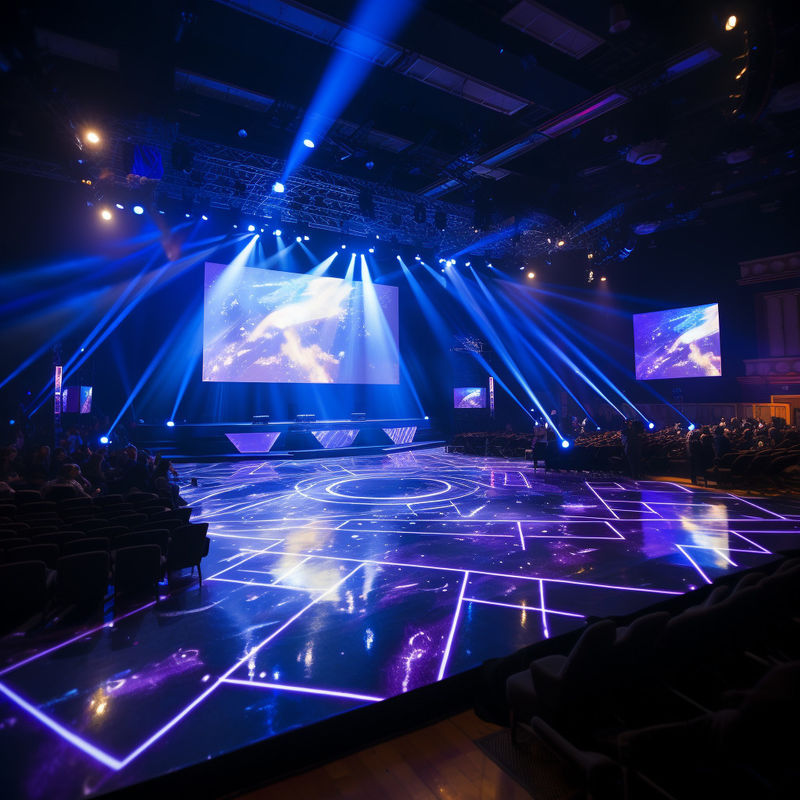 Pantalla LED de escenario a todo color sin costura alquiler 5500nit-8500nit Brillo