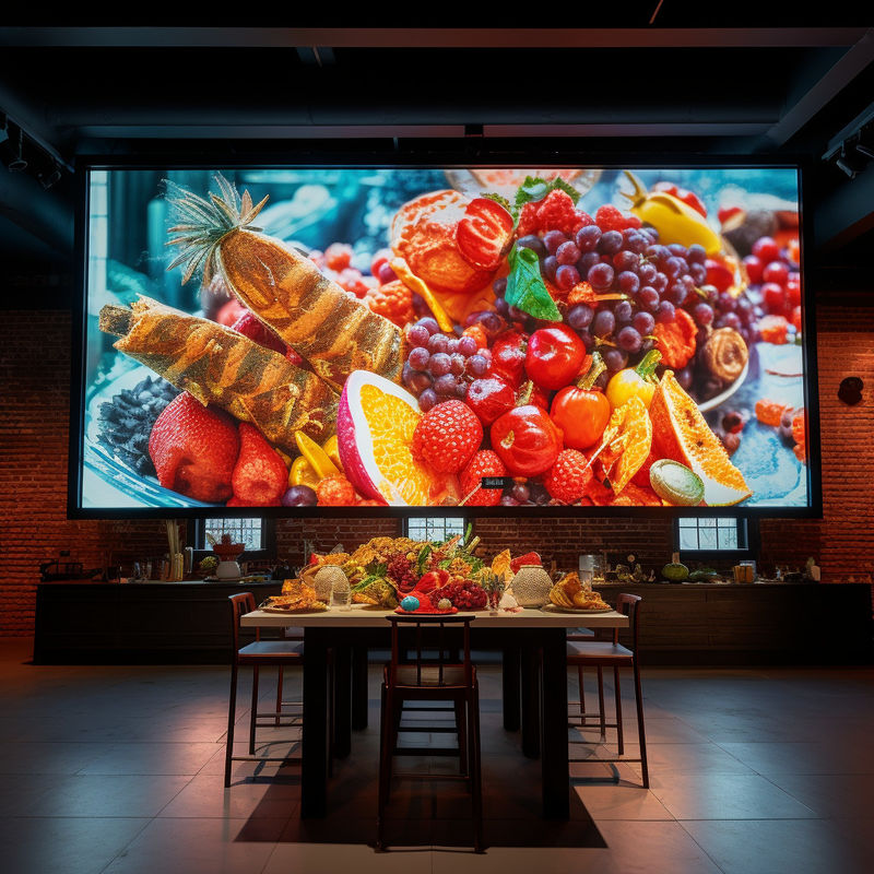 2.976 Pixel Pitch Indoor LED Display Screen con gabinete de aluminio y 100000 años de vida útil