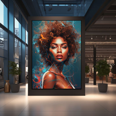 Pantalla LED digital P4 para interiores con 4 mm de pasillo de píxeles