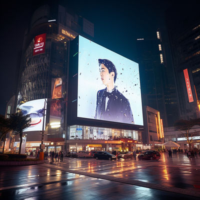Pantalla de publicidad LED exterior impermeable a medida P3.91 Alta relación de contraste