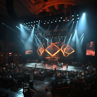 Alquiler de pantallas LED de escenario versátil para conciertos de alto brillo 5500nit