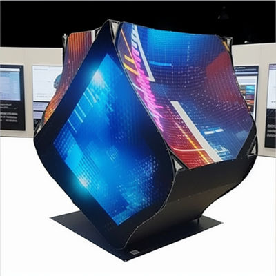 Pantalla LED de pared transparente flexible 5500nit-8500nit de venta al por menor