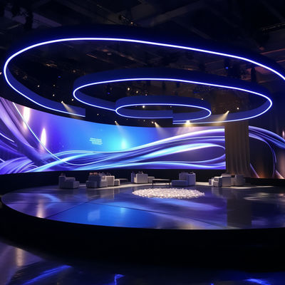 Exposiciones IP65 Pantalla LED curva de 1,53 mm Pitch de píxeles personalizado