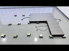 Pantalla interactiva en el piso