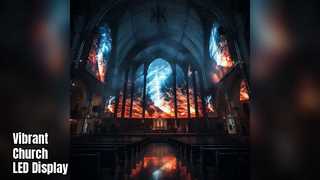 Pantalla LED para iglesia 3 mm P3 16,7 millones de colores